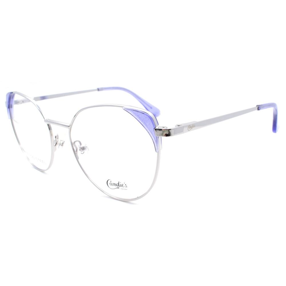 Candie's CA0181 010 Women's Eyeglasses Frames 52-17-140 Shiny Light Nickeltin